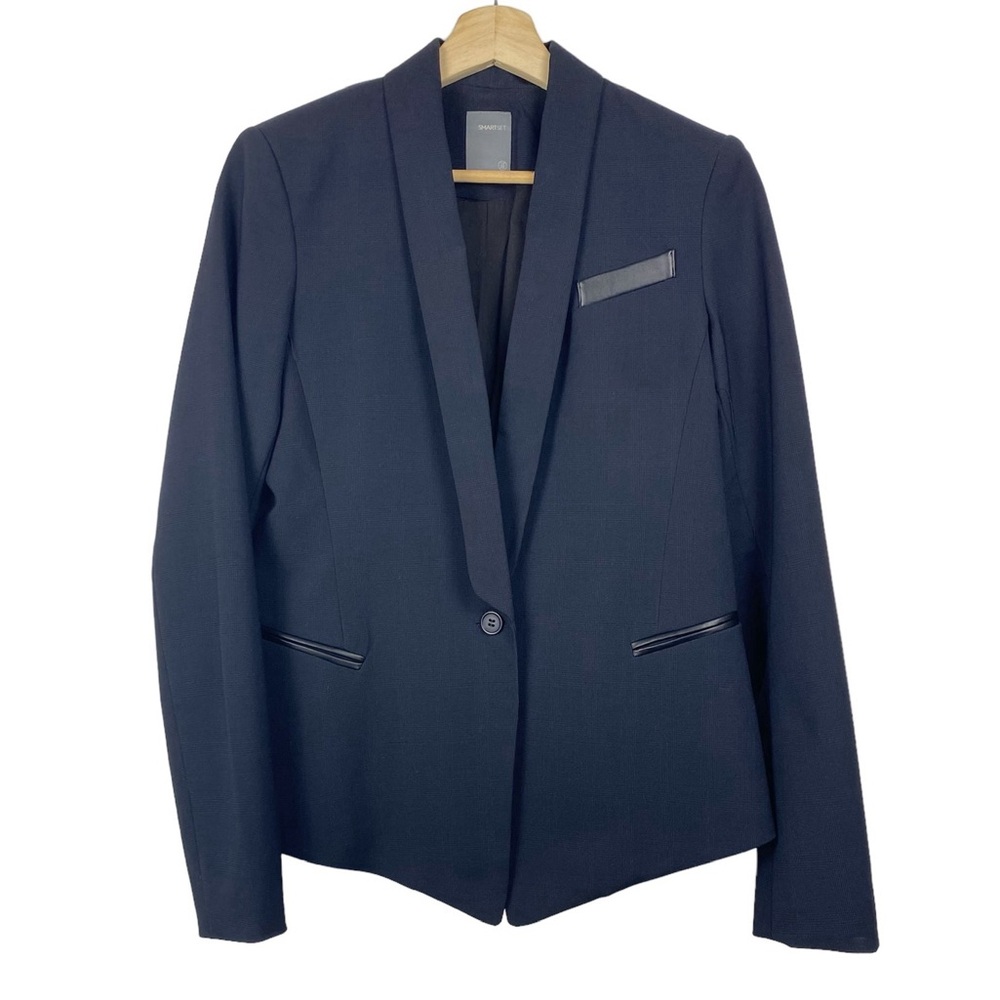SMART SET NWOT Single Breasted Lapel Collar Blazer, Dark Navy, Size XS